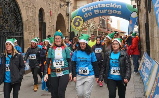 Jorge Alonso y Asun García ganan la carrera navideña de Medina de Pomar