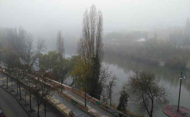 La niebla, protagonista en el día de Nochebuena en Valladolid