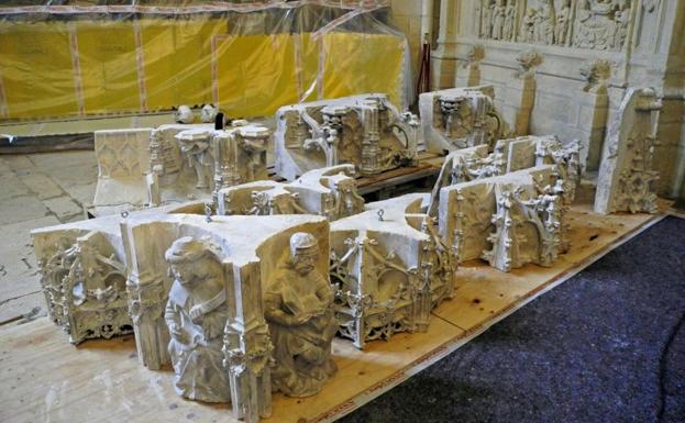 El trasaltar de la Catedral inicia su tratamiento de desalinización