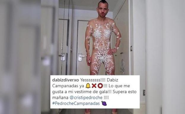 David Muñoz se viste de Pedroche en las Campanadas 2017