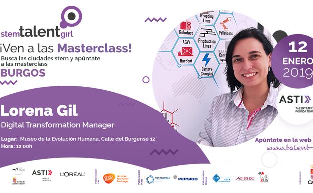 Lorena Gil imparte en Burgos la tercera masterclass de STEM Talent Girl