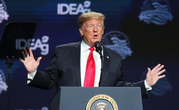 Trump urge a los demócratas a liberar el dinero para el muro ante la llegada de una nueva caravana de migrantes