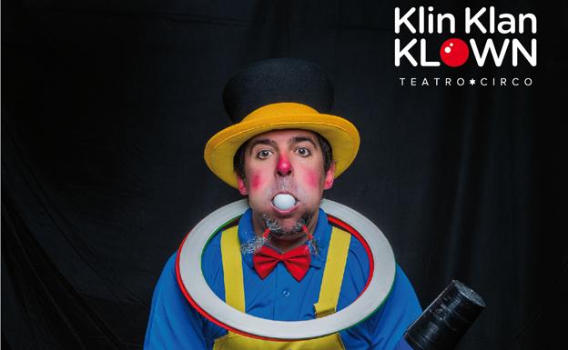 La compañía Klin Klan Klown presenta mañana sábado 'El payaso: espectáculo de circo mudo a todo color'