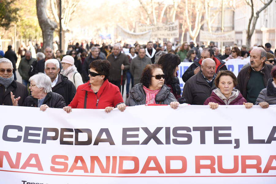 Manifestación en Valladolid en defensa de la sanidad pública de Castilla y León