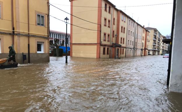 Villarcayo evalúa los daños de la riada y no descarta solicitar la declaración de zona catastrófica