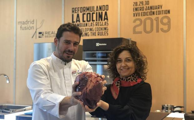 Un corazón de potro hispano-bretón burgalés, en la mesa de operaciones de Madrid Fusión