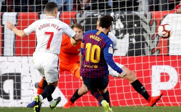 Messi, la bestia negra del Sevilla