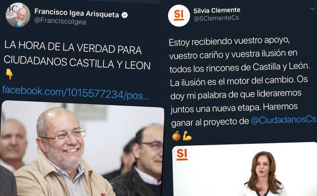 Francisco Igea y Silvia Clemente apuran la campaña de primarias en las redes sociales