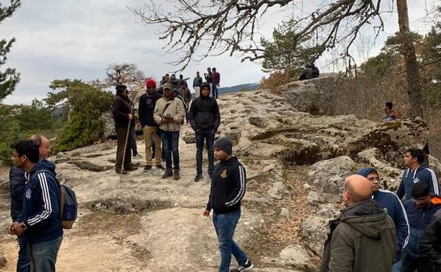 Una delegación de funcionarios de la India visita Quintanar de la Sierra para aprender de su ordenación forestal