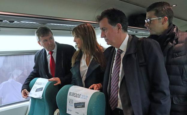 560 trenes de la zona norte promocionan Burgos y el VIII Centenario durante el mes de marzo