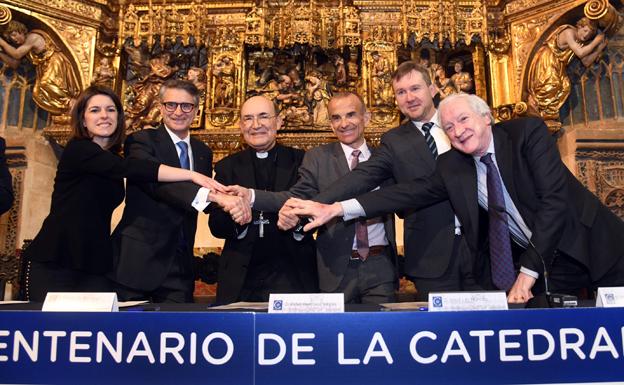 Las fundaciones Ibercaja y Cajacírculo e Ibercaja aportan 160.000 euros a la Fundación VIII Centenario de la Catedral