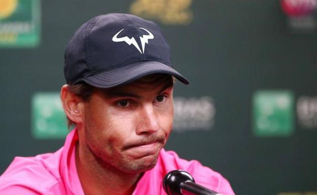 Nadal renuncia a las semifinales con Federer y ya piensa en la arcilla