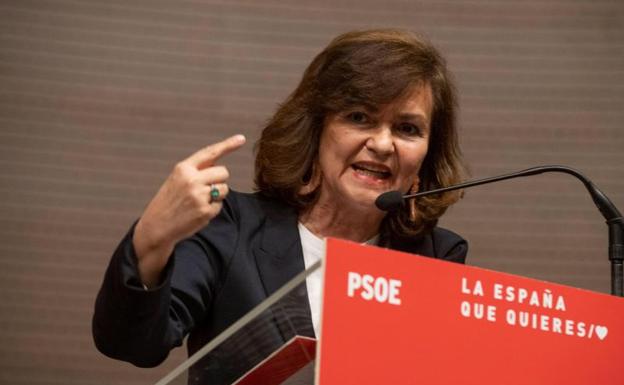 Calvo promete que el PSOE no será «cobarde» con Cataluña y buscará el «equilibrio»