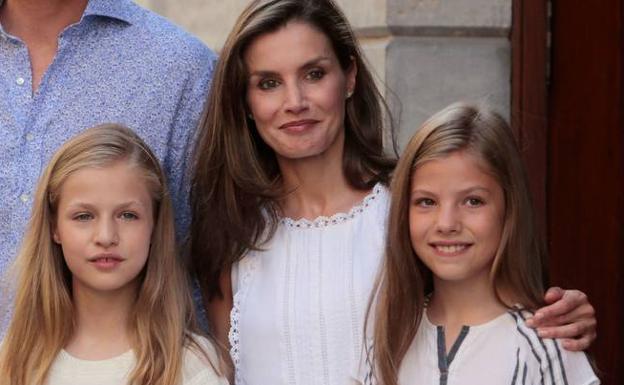 La reina Letizia, en Roma con las niñas