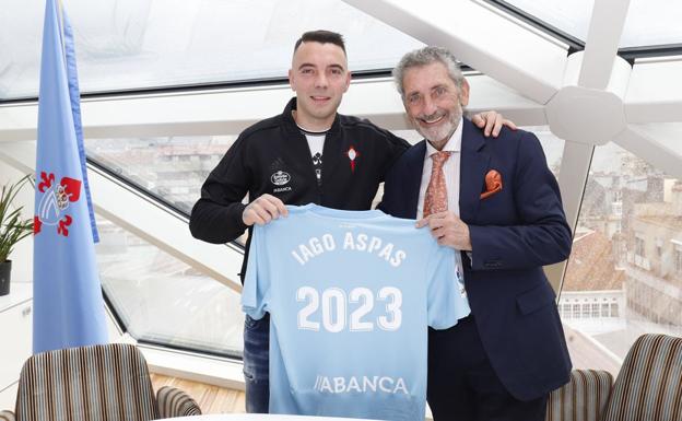 Iago Aspas amplía su contrato con el Celta hasta 2023