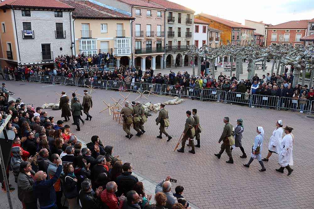 Recreación dinámica de la II Guerra Mundial durante la IV Expohistórica de Belorado.