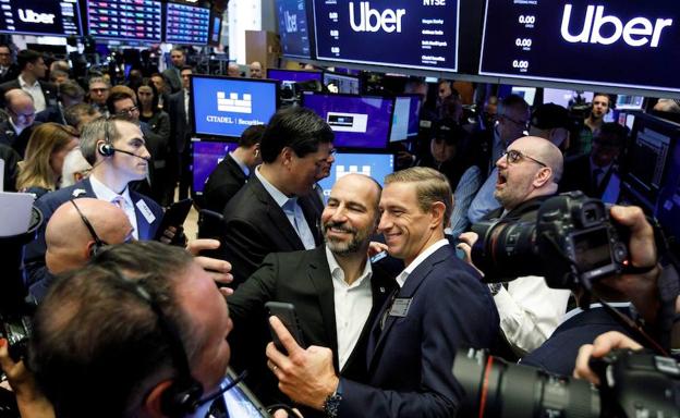 Uber sale a Bolsa con una caída del 6% a 42 dólares por acción