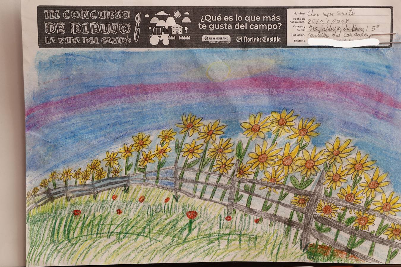 Trabajos de 5º de Primaria en la modalidad de dibujo del III Concurso de Dibujo y Cómic 'La vida del campo'