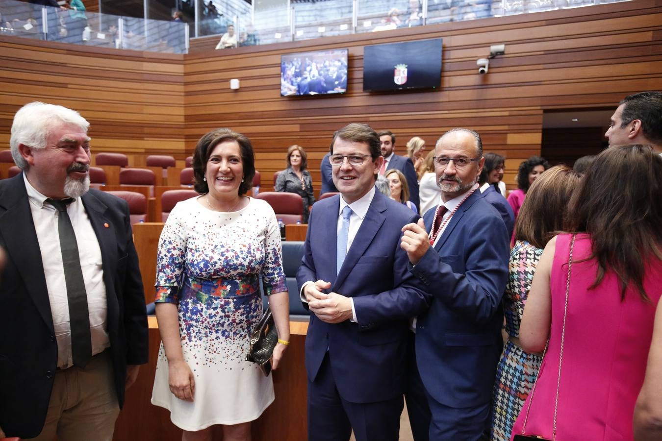 Así ha vivido Alfonso Fernández Mañueco la sesión constitutiva de la X Legislatura de las Cortes de Castilla y León