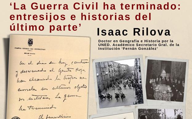 El historiador Isaac Rilova descubre en el Palacio de la Isla los entresijos del último parte de guerra, firmado en el edificio