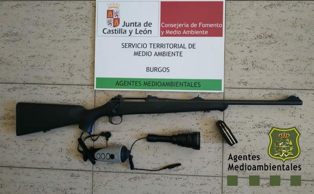 Sorprenden a un furtivo en un coto de caza ubicado entre Basconcillos del Tozo y Valle de Valdelucio