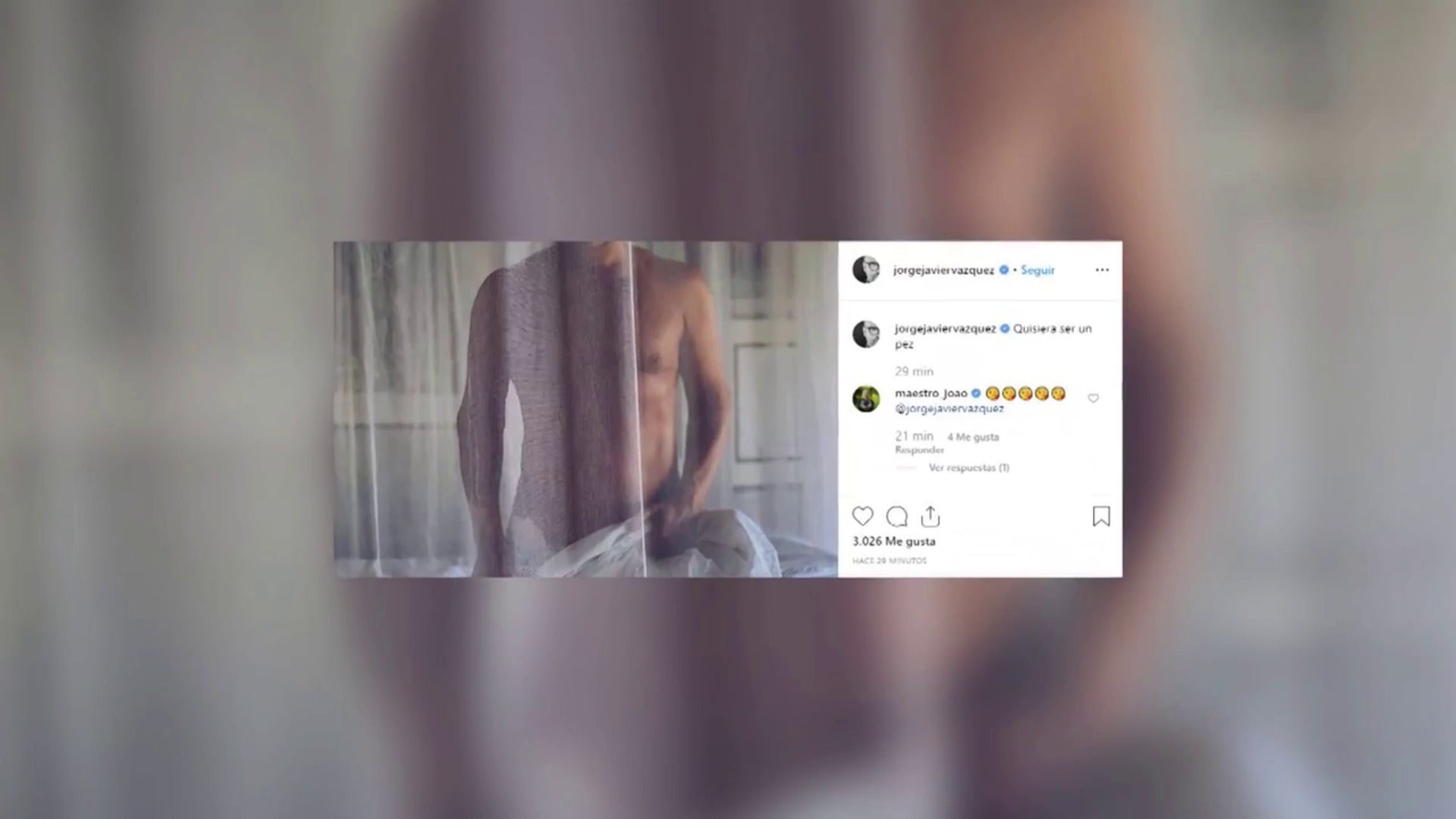 Jorge Javier Vázquez incendia las redes con una sensual fotografía