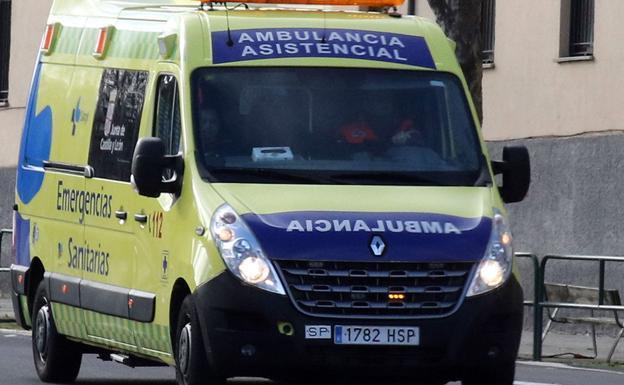 Herido tras una caída con la moto en Prádanos de Bureba