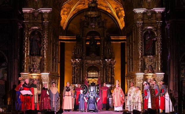 La historia de Castilla irrumpe un año más en el Monasterio de San Salvador de Oña