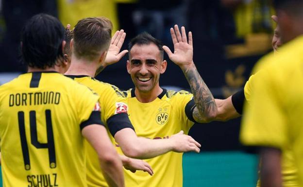 El Dortmund golea con un doblete de Alcácer