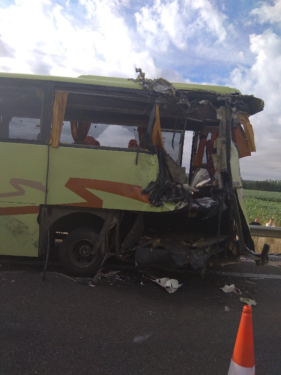 Accidente en la A-62 a la altura de Palenzuela, Palencia