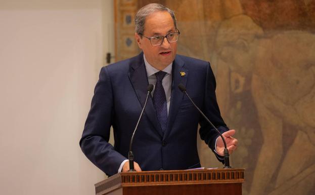 Torra aboga por que el independentismo recupere la «confrontación» con el Estado