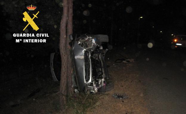 Investigan a un conductor de un vehículo accidentado en Burgos por conducir bajo los efectos del alcohol