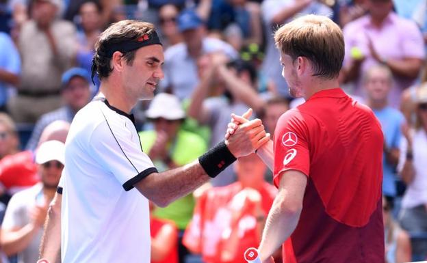 Roger Federer avanza a cuartos fulminando a Goffin