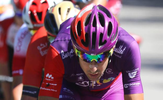 Diego Rubio (Burgos BH), fuga y combatividad en la 14ª etapa de La Vuelta