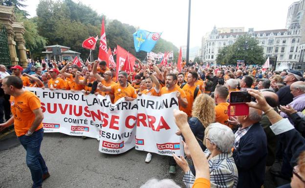 Muere un trabajador de Vesuvius de Miranda de Ebro tras volver de la marcha en Oviedo