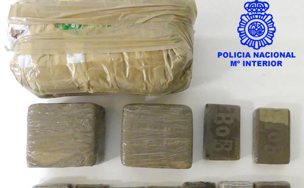 Detienen en Burgos a un hombre con cerca de cuatro kilos de hachís