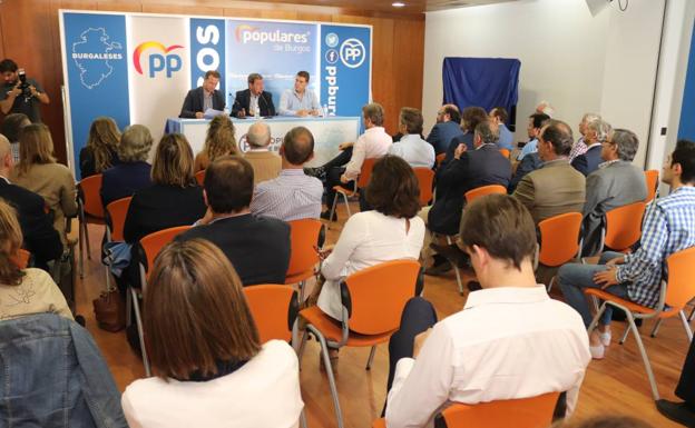 El PP de Burgos, a la espera de las órdenes de Génova para confirmar las listas electorales