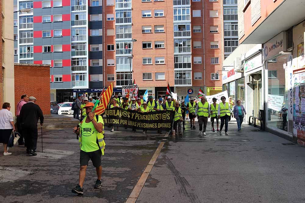 La Columna Norte de pensionistas recibe el apoyo de Burgos
