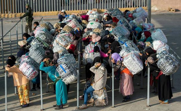 Cerrada indefinidamente la frontera de Ceuta al paso a pie de mercancías