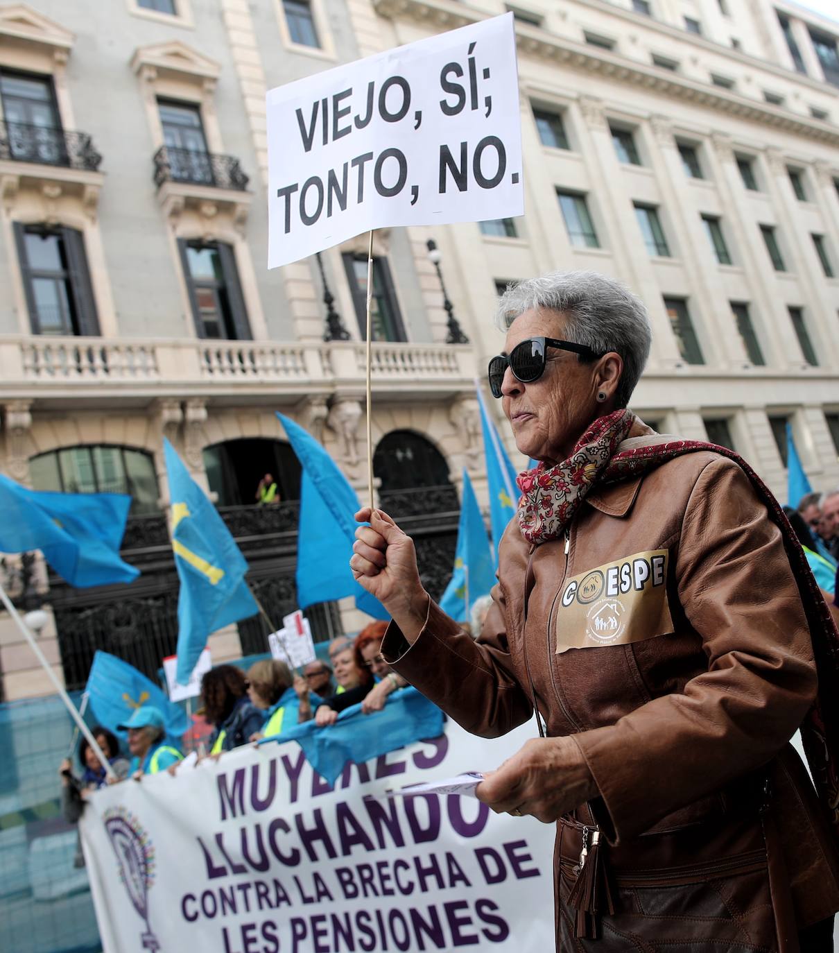 La manifestación de los pensionistas, en imágenes