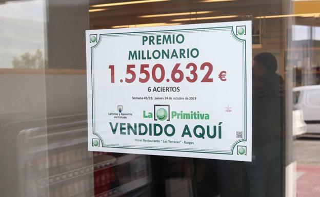 Un afortunado recibirá 1.550.632 euros por su boleto sellado en el hotel Las Terrazas de Burgos