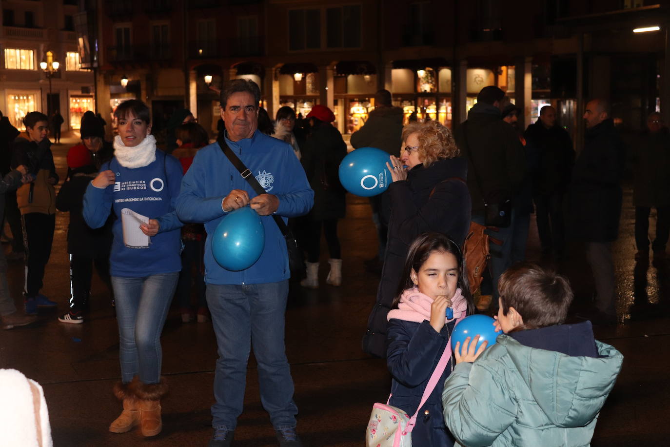 Burgos se tiñe de azul por el Día Internacional de la Diabetes