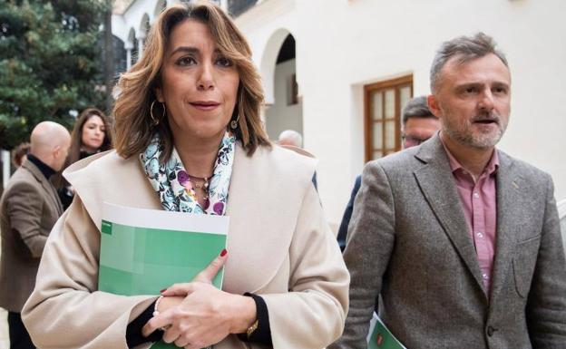 Ferraz enfría la guerra con Susana Díaz, cuyo futuro «lo decidirá la militancia»