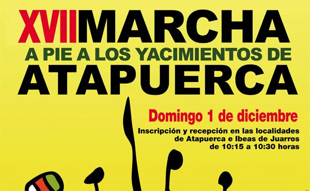 El domingo 1 de diciembre se celebra la tradicional Marcha a pie a los yacimientos de la sierra de Atapuerca