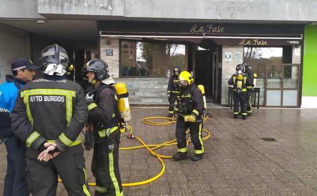 Incendio sin heridos en un bar del G3 de Burgos