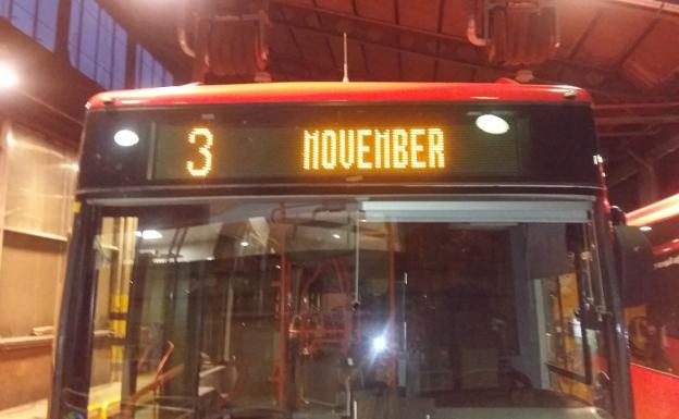 Los autobuses urbanos de Burgos se alían con el movimiento Movember