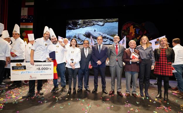 El chef burgalés Antonio Arrabal y Javier Andrade ganan el II Concurso Internacional 'Cocinando con Trufa'