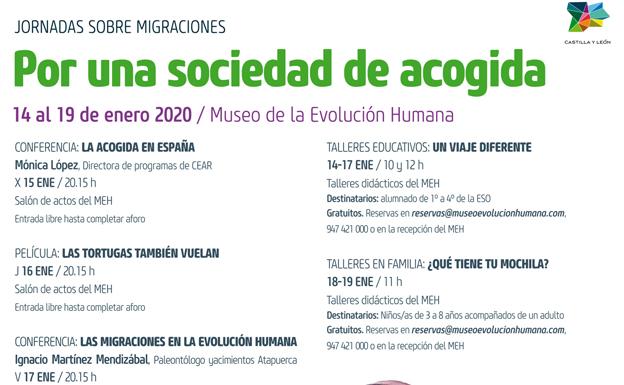 'Por una sociedad de acogida', nuevas jornadas divulgativas sobre migraciones que se celebrarán en Burgos