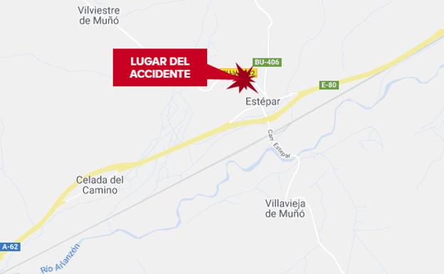 Un herido tras salirse su coche de la vía y dar varias vueltas de campana a la altura de Estépar