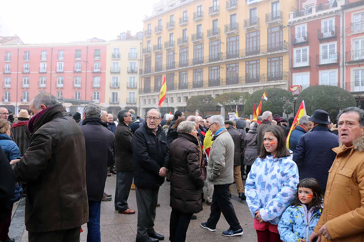 Concentración de Vox en Burgos por la unidad de España y contra el Gobierno de Pedro Sánchez